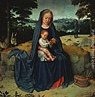 Gerard David Canvas Paintings - The Rest on the Flight into Egypt